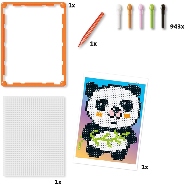 Pixel Art Basic Panda 943 st (Bilde 3 av 4)