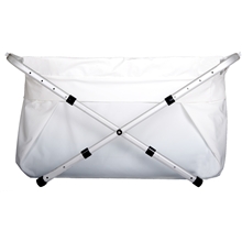 BiBaBad Flexi 60-80 cm - Hvit Ramme