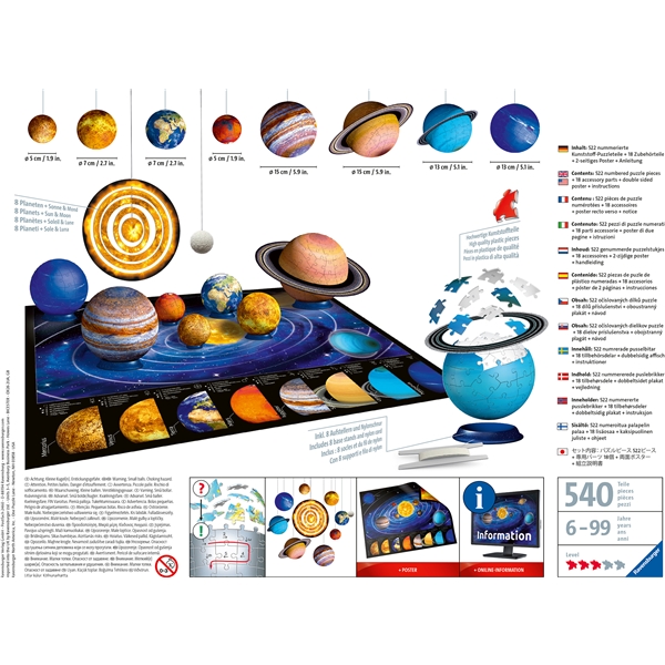 Puslespill 3D Solar System (Bilde 2 av 5)