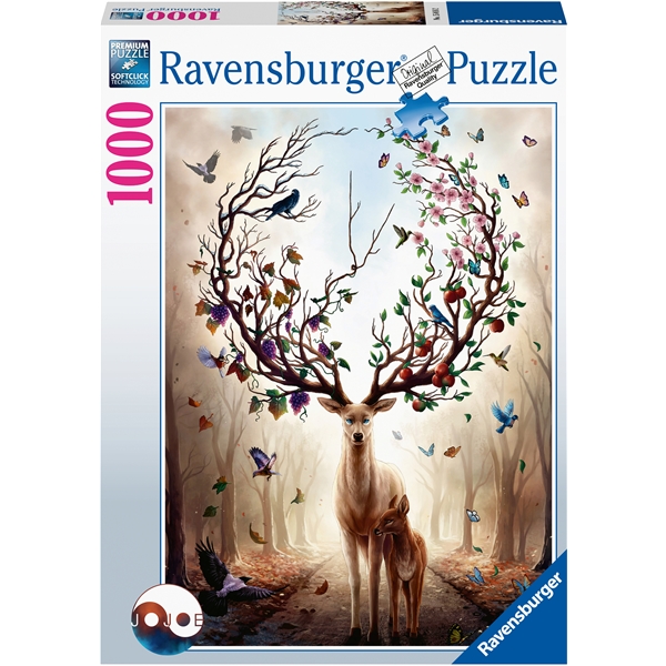 Puslespill 1000 Deler Fantasy Deer (Bilde 1 av 2)