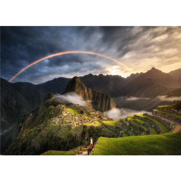 Puslespill 1000 Deler Rainbow Over Machu Picchu (Bilde 2 av 2)