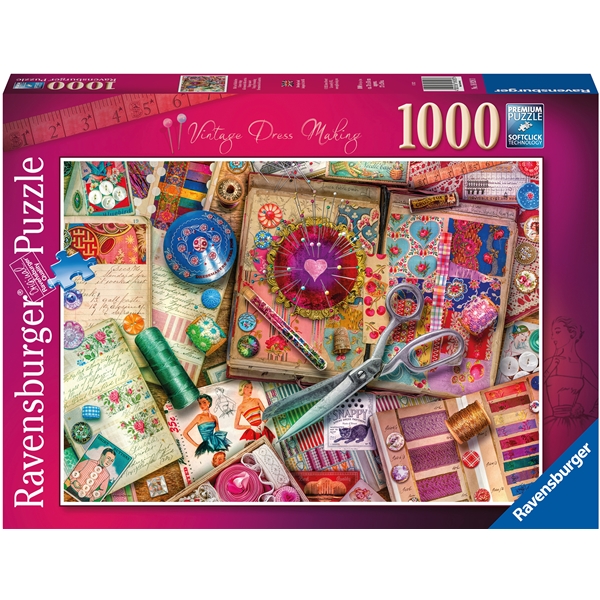 Puslespill 1000 Deler Vintage Dressmaking (Bilde 1 av 2)