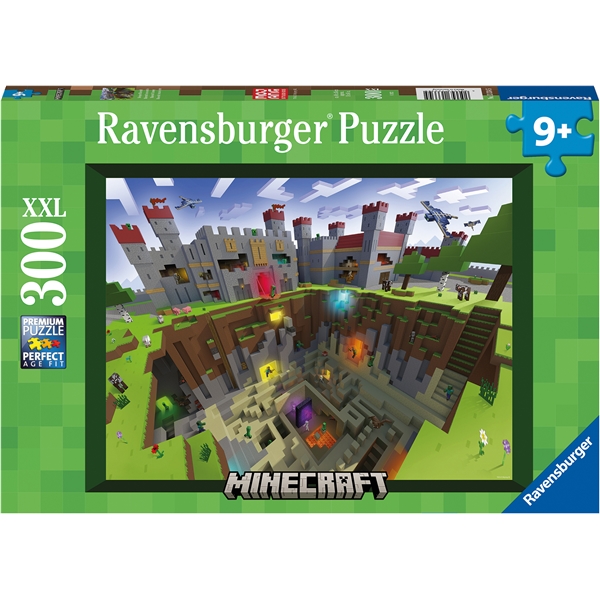 Puslespill XXL 300 deler Minecraft Cutaway (Bilde 1 av 2)