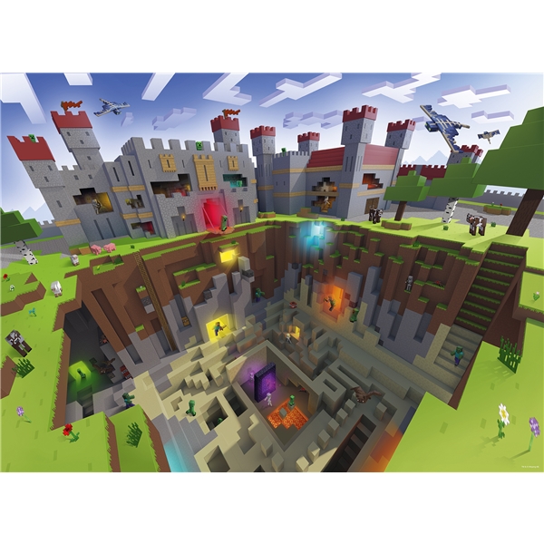 Puslespill XXL 300 deler Minecraft Cutaway (Bilde 2 av 2)