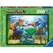 Puslespill 1000 biter Minecraft-mosaikk