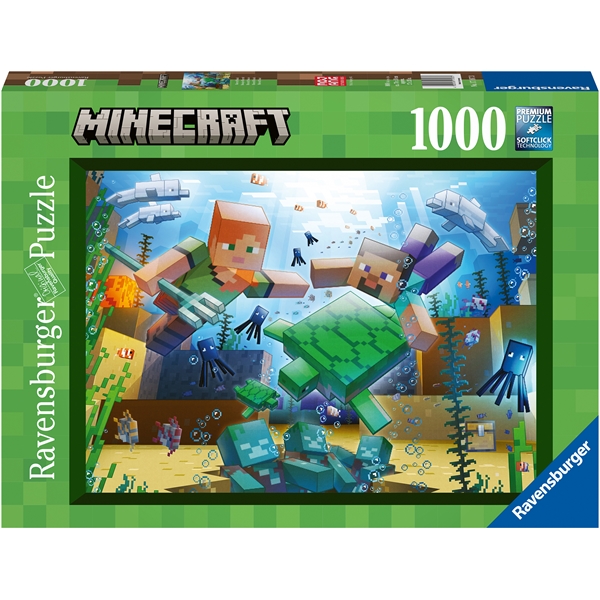 Puslespill 1000 biter Minecraft-mosaikk (Bilde 1 av 2)