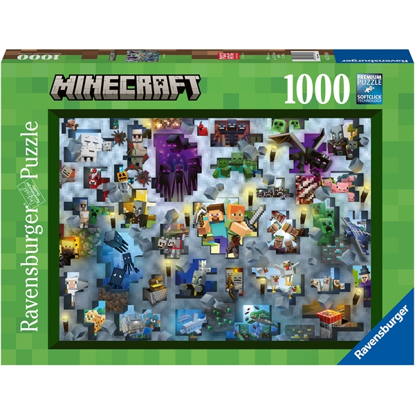 Puslespill 1000 biter Minecraft Mobs (Bilde 1 av 2)