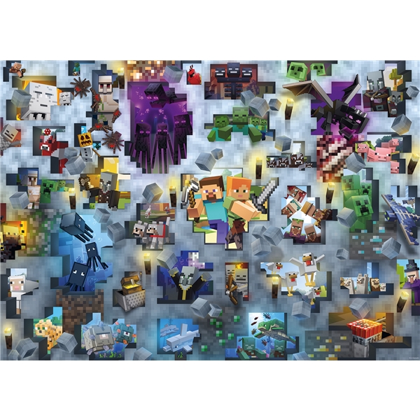 Puslespill 1000 biter Minecraft Mobs (Bilde 2 av 2)
