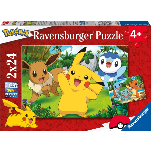 Puslespill 2 x 24 Pokémon (Bilde 1 av 3)