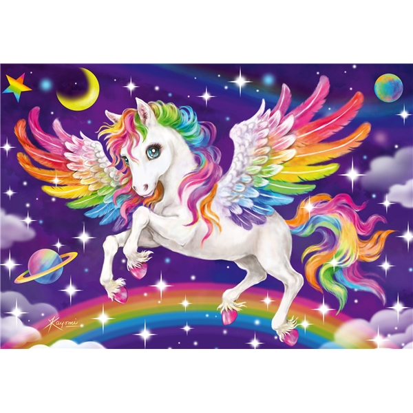 Puslespill 2 x 24 brikker Unicorn & Pegasus (Bilde 2 av 3)