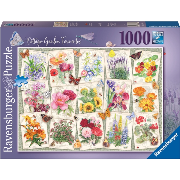 Puslespill 1000 Deler Garden Flowers (Bilde 1 av 3)
