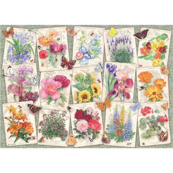 Puslespill 1000 Deler Garden Flowers (Bilde 2 av 3)