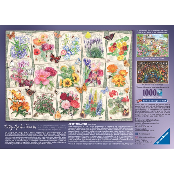 Puslespill 1000 Deler Garden Flowers (Bilde 3 av 3)