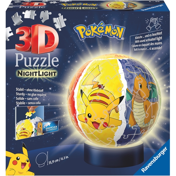 Puslespill 3D Pokemon Night Light 72 deler (Bilde 1 av 2)