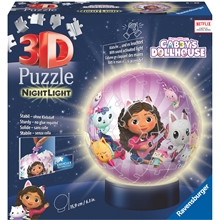 Puslespill 3D Gabby's Dollhouse Night Light 72 pc