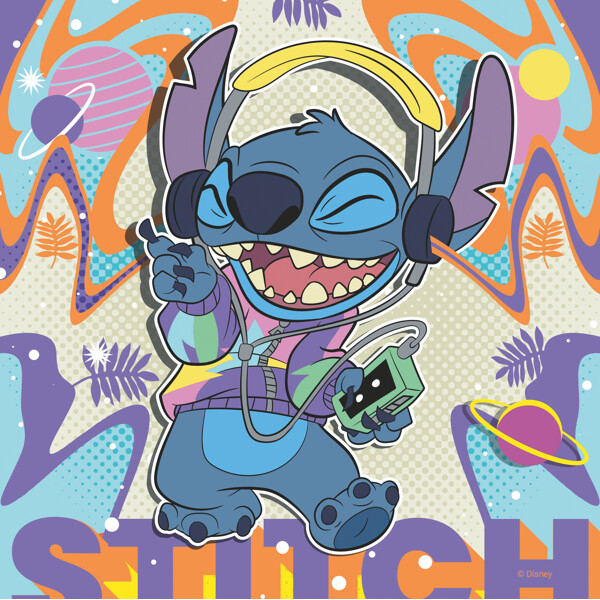 Puslespill 3 x 49 Biter Disney Stitch (Bilde 3 av 5)