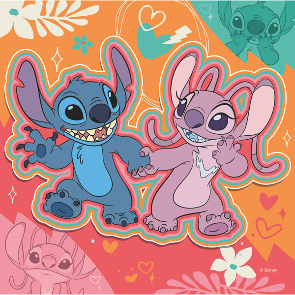 Puslespill 3 x 49 Biter Disney Stitch (Bilde 5 av 5)