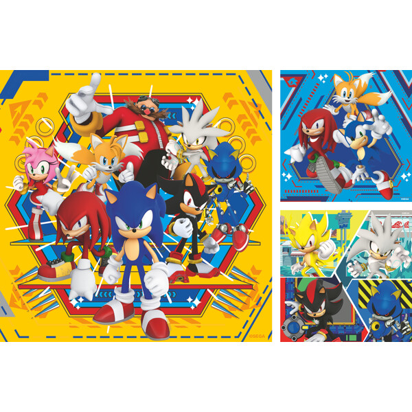 Puslespill 3 x 49 Biter Sonic the Hedgehog (Bilde 2 av 5)
