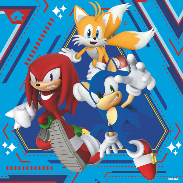 Puslespill 3 x 49 Biter Sonic the Hedgehog (Bilde 4 av 5)
