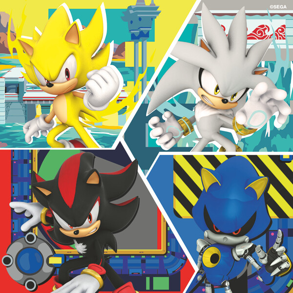 Puslespill 3 x 49 Biter Sonic the Hedgehog (Bilde 5 av 5)