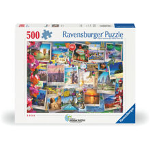 Puslespill 500 Biter World Travel Pinboard