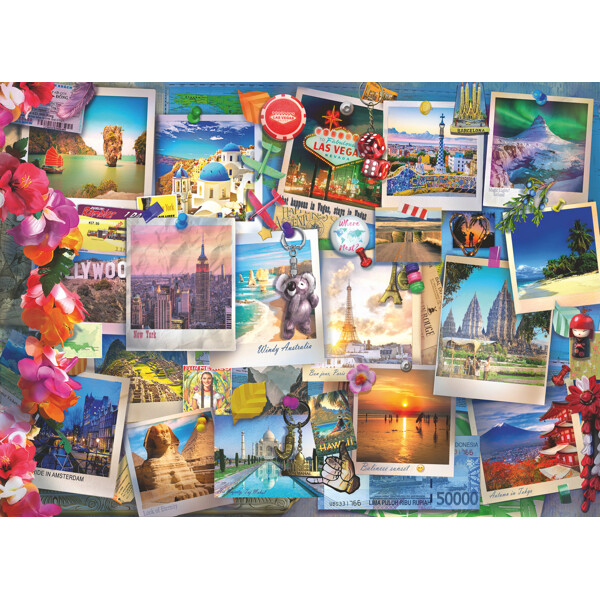 Puslespill 500 Biter World Travel Pinboard (Bilde 2 av 4)