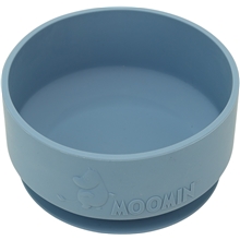 Moomin silikonskål med sugekopp Blueberry Blue