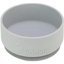 Moomin silikonskål med sugekopp Easy Grey