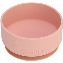 Lovely Pink - Moomin silikonskål med sugekopp