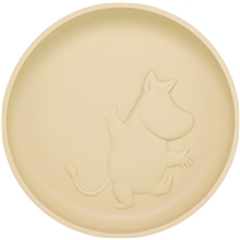 Latte Beige - Moomin-silikonplate med sugekopp