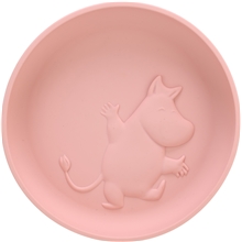 Mumin-silikonplate med sugekopp Lovely Pink