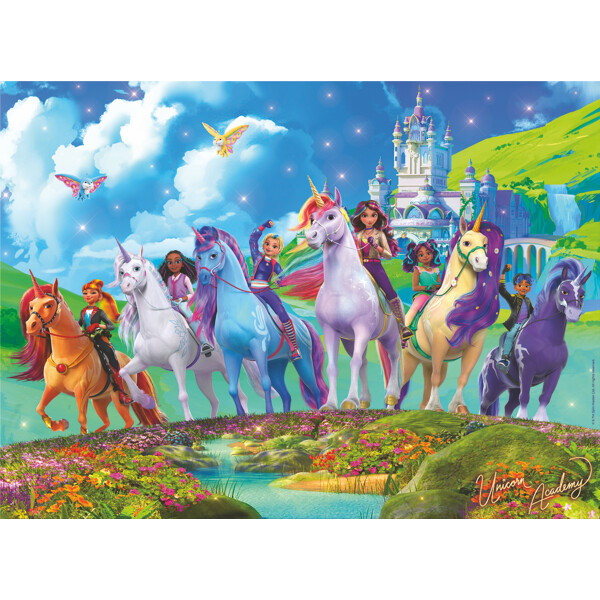 Puslespill XXL 200 Biter Unicorn Academy (Bilde 2 av 2)
