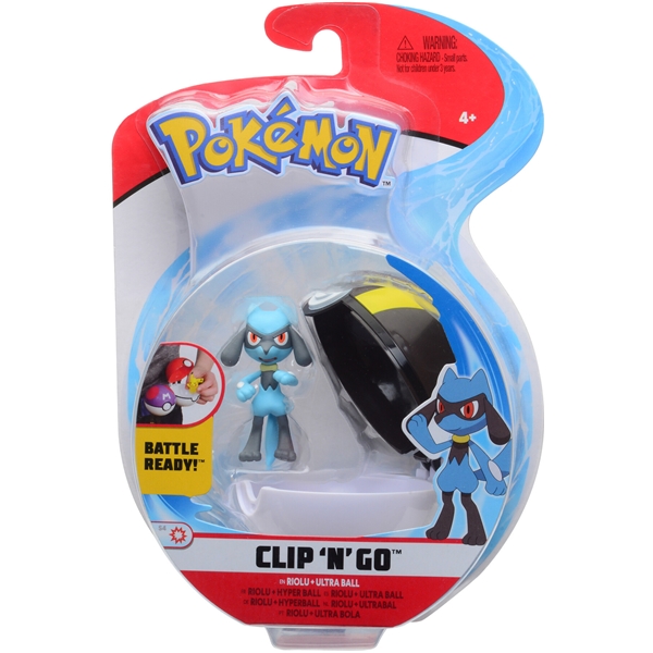 Pokemon Clip 'N Go Riolu & Ultra Ball (Bilde 1 av 4)