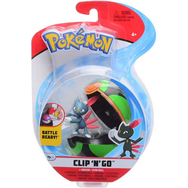 Pokemon Clip 'N Go Sneasel & Dusk Ball (Bilde 1 av 4)