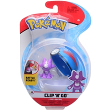 Pokemon Clip 'N Go Toxel & Great Ball