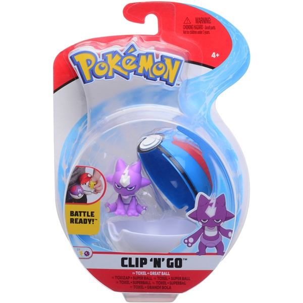 Pokemon Clip 'N Go Toxel & Great Ball (Bilde 1 av 4)