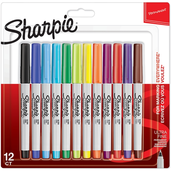 Sharpie Ultra Fine Marker penn 0,5 mm 12-p (Bilde 1 av 7)