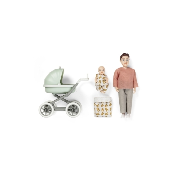 Lundby Dukke med Baby & Vogn (Bilde 2 av 4)