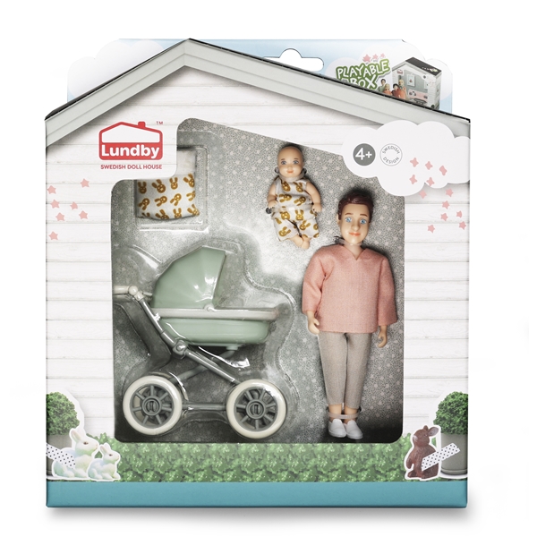 Lundby Dukke med Baby & Vogn (Bilde 4 av 4)