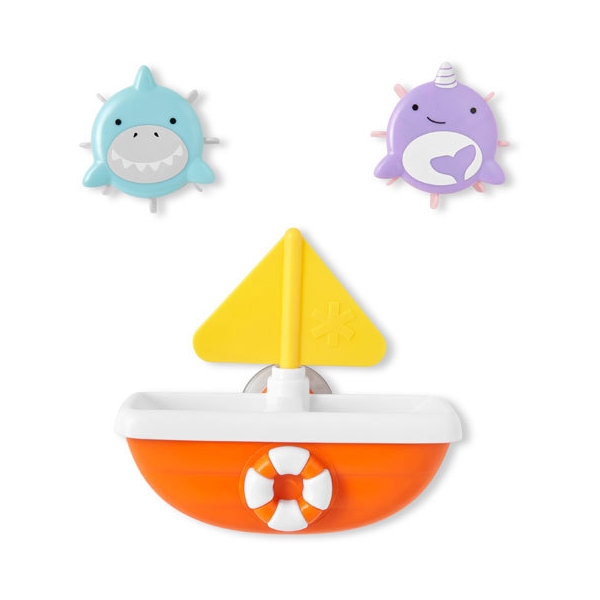 Skip Hop Zoo Bath Toy Tips & Spin Boat (Bilde 1 av 4)