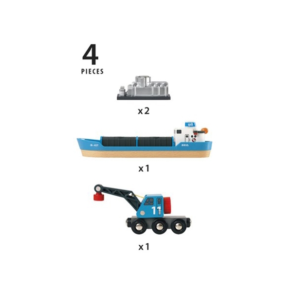 BRIO 33534 Containerfartøy (Bilde 3 av 5)