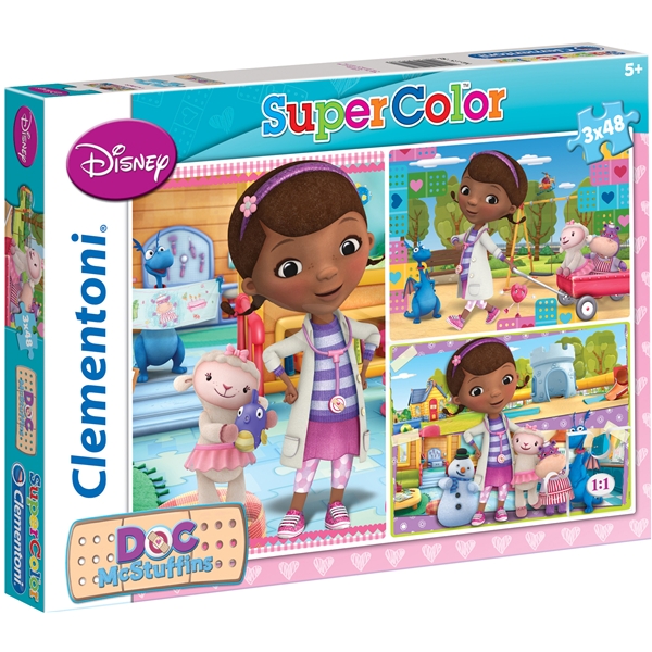 Puslesett - 3x48 biter Doc McStuffins