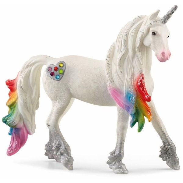 Schleich 70725 Rainbow Love Unicorn Stallion (Bilde 1 av 2)