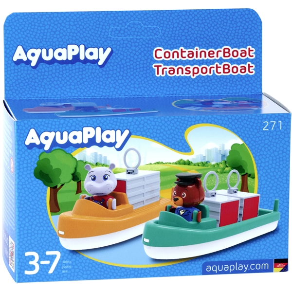 AquaPlay Container- og Transportbåt + Figurer (Bilde 4 av 4)