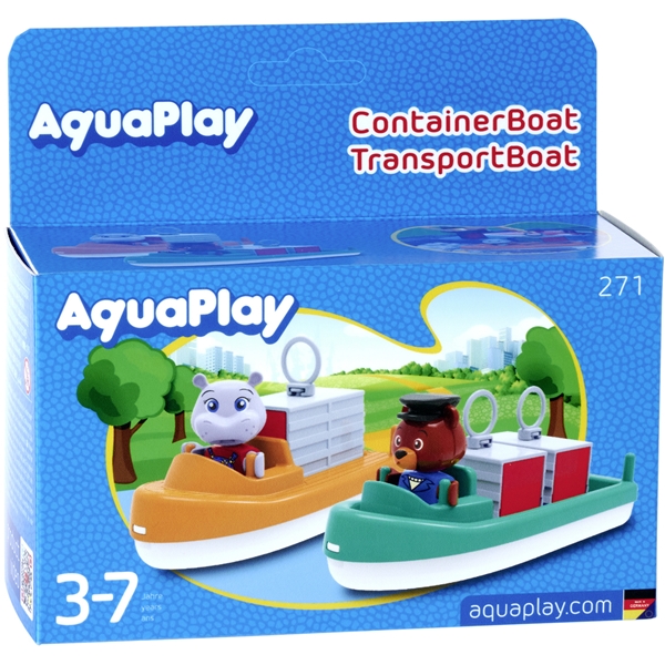 AquaPlay Container- og Transportbåt + Figurer (Bilde 4 av 4)