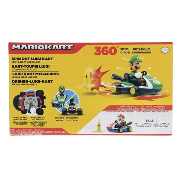 Super Mario Spin Out Mario Kart Luigi (Bilde 4 av 4)