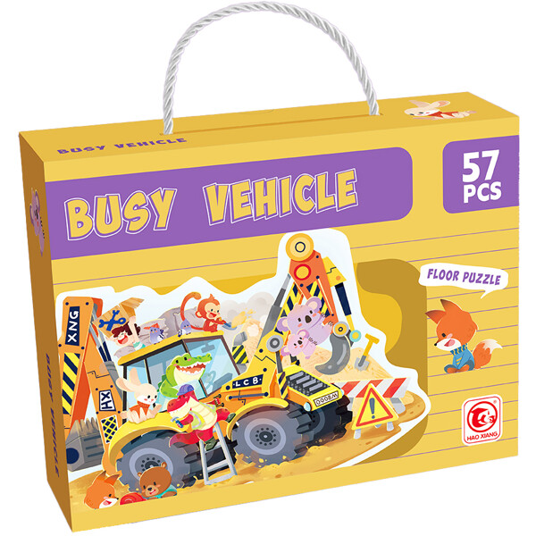 Gulvpuslespill Busy Vehicle (Bilde 1 av 2)