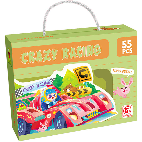 Gulvpuslespill Crazy Racing (Bilde 1 av 2)