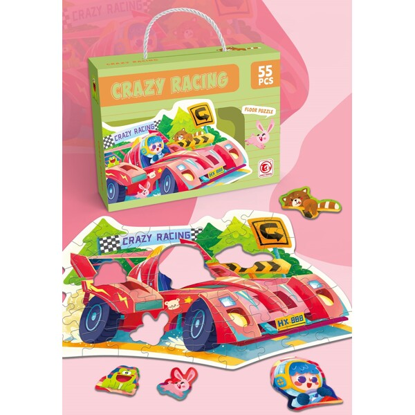 Gulvpuslespill Crazy Racing (Bilde 2 av 2)