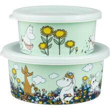 Mummitrollet Eng Snackboks 2-pack grønn